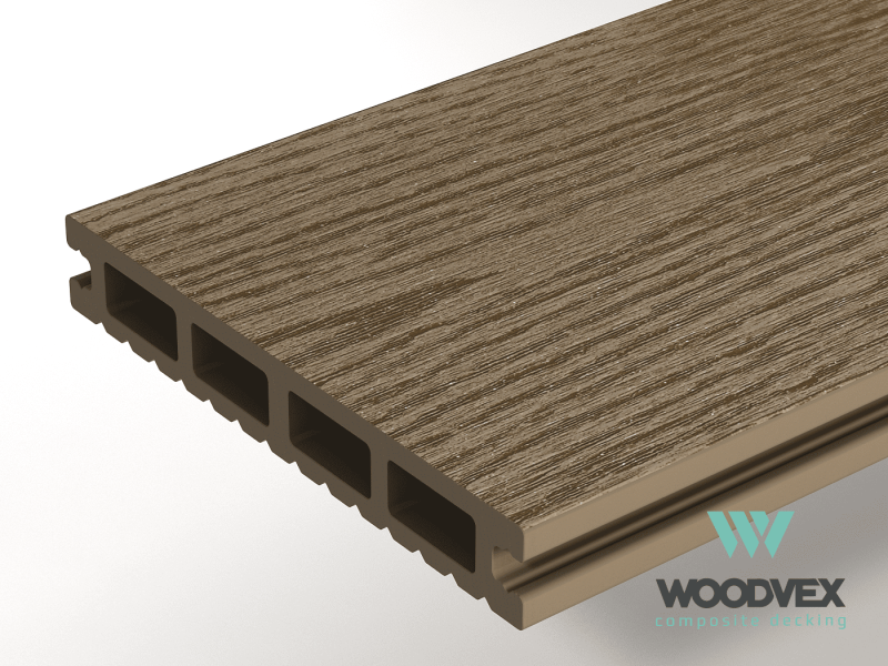 Террасная доска Woodvex Select 146x22 цвет кофе