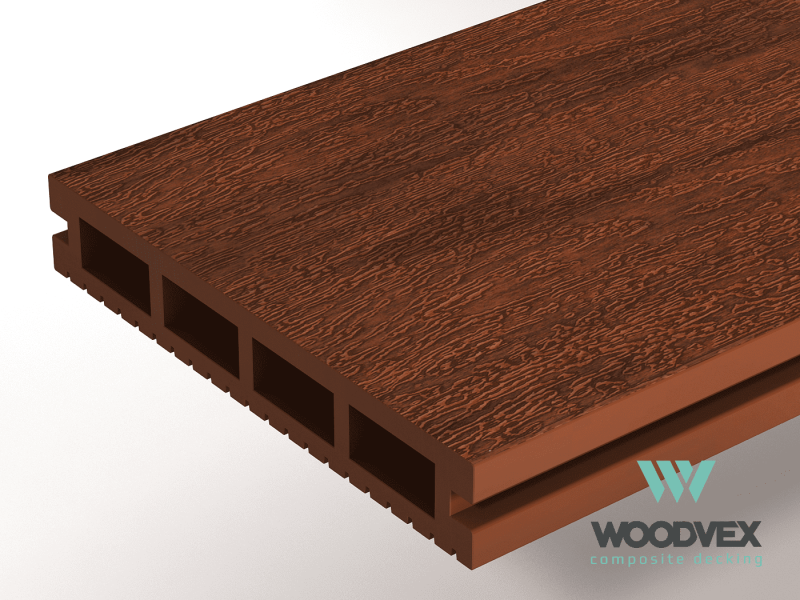 Террасная доска Woodvex Expert 150x25 цвет тик