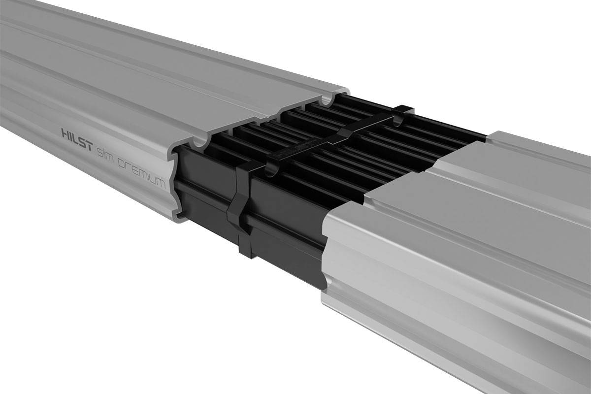 Соединитель алюминиевой лаги HILST Slim 60х20 (упак. 10 шт)