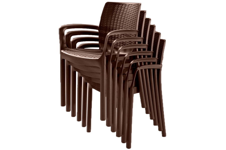 Стул Keter Bali Mono | цвет: коричневый
