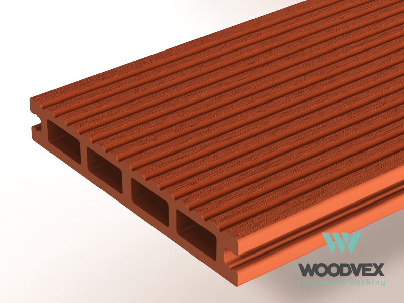Террасная доска Woodvex Select 146x22 цвет терракот