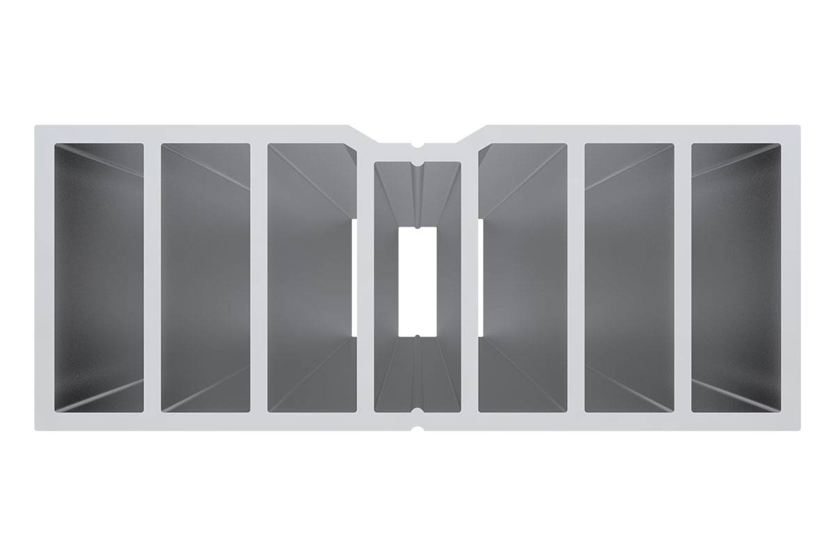 Алюминиевая лага HILST Slim 50x20x4000 мм
