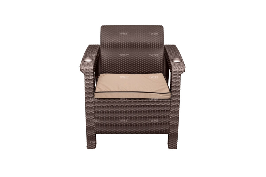 Кресло Tweet | цвет: коричневый