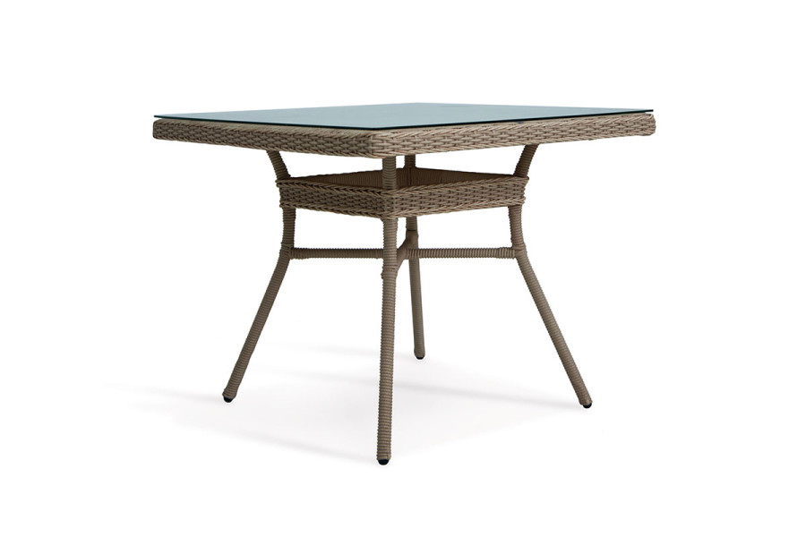 Комплект уличной мебели Mokka Villa Rosa (стол обеденный квадратный, 4 кресла)