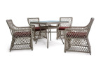 Комплект уличной мебели Mokka Villa Rosa (стол обеденный прямоугольный, 6 кресел)